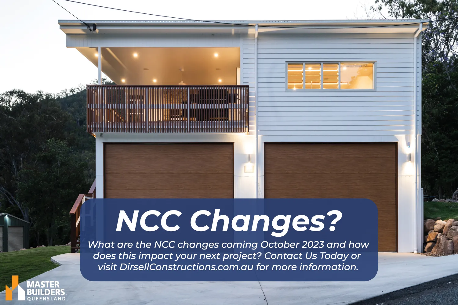 National Construction Code Changes 2023 - Dirsell Constructions - Brisbane Builder - How does this impact your next project?